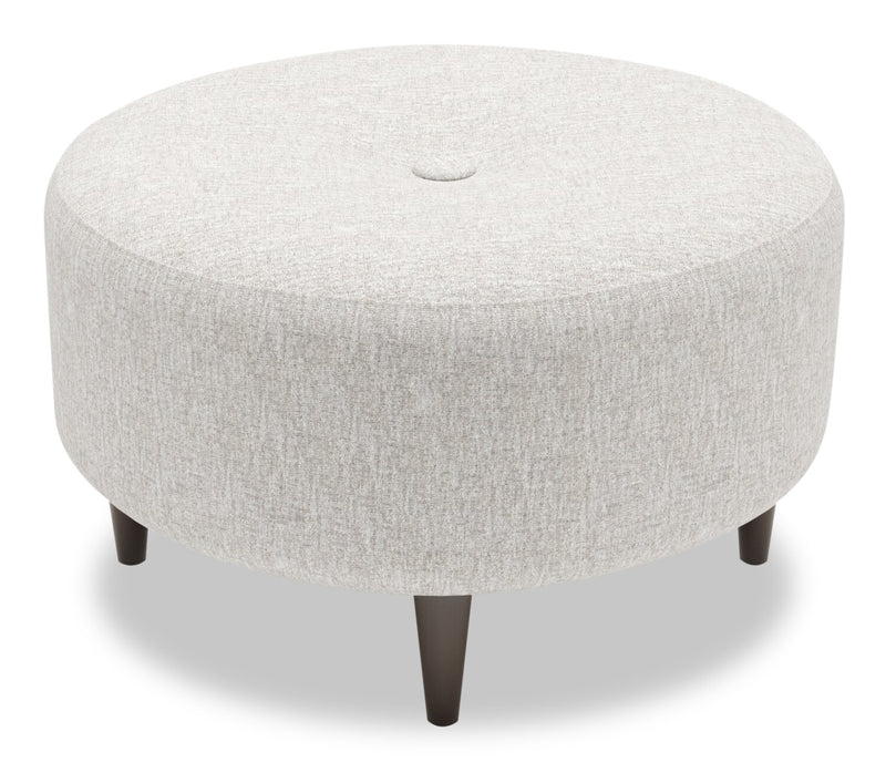 Sofa Lab The Curve Ottoman - Luxury Silver