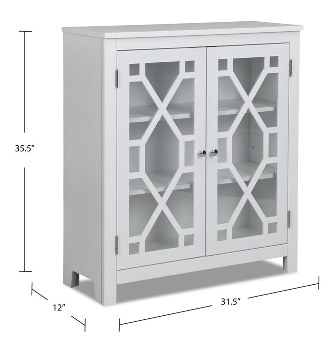 Clary Accent Cabinet - White