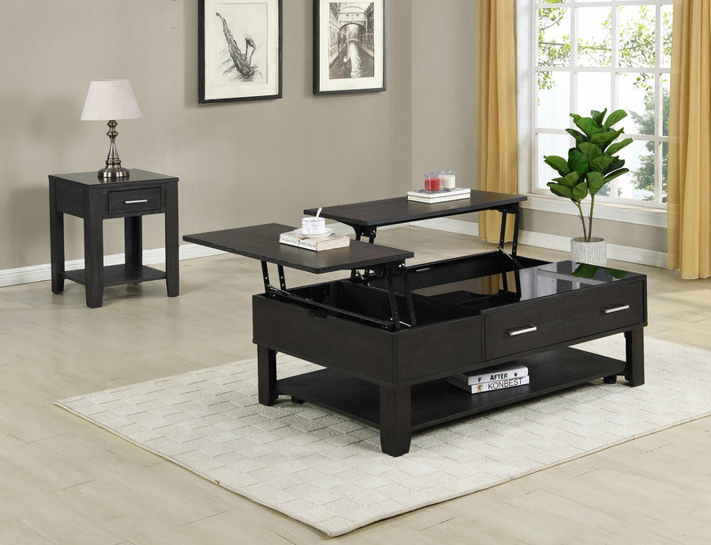 Landon Coffee Table with Lift Top - Grey