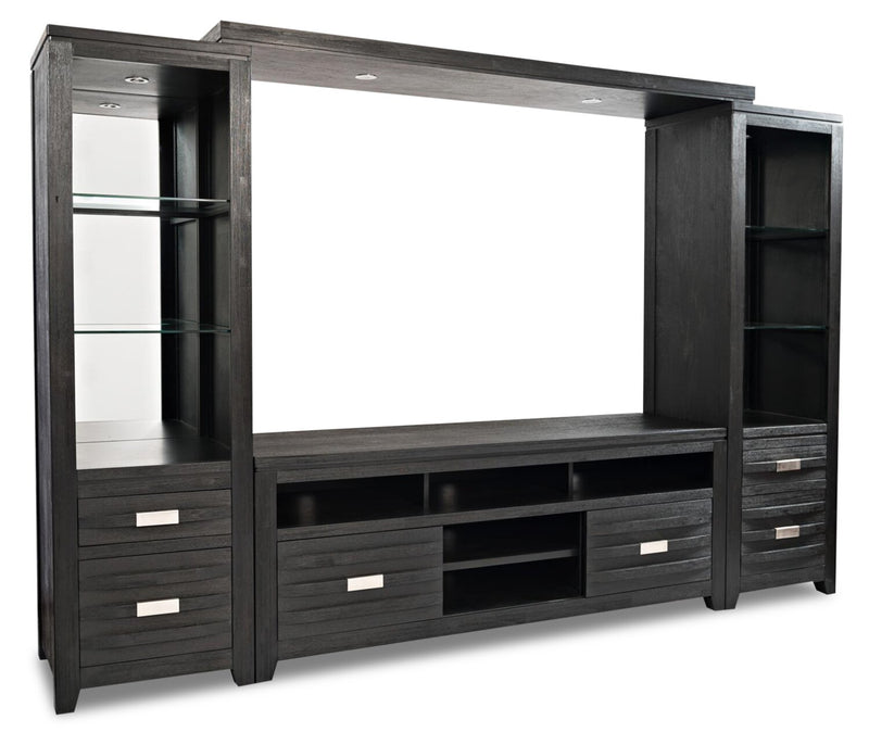 Bronx 4-Piece Entertainment Centre with 60\" TV Opening - Charcoal