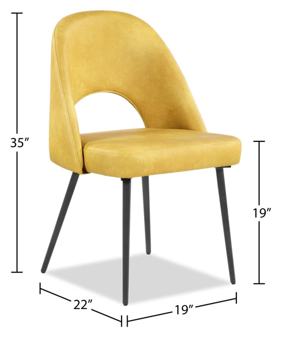Bay Dining Chair - Yellow