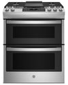 GE 6.7 Cu. Ft. Double-Oven Freestanding Gas Range - JCGSS86SPSS