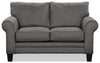 Tula Fabric Loveseat - Steel