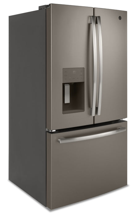 GE 25.5 Cu. Ft. French-Door Refrigerator with Exterior Ice and Water - GFE26JMMES