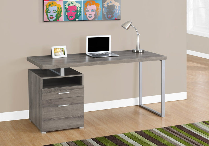 Heather Adjustable Desk - Dark Taupe