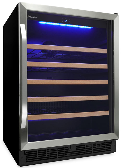 Silhouette Stilton 5.7 Cu. Ft. 50-Bottle Under-Counter Wine Cellar - SWC057D1BSS