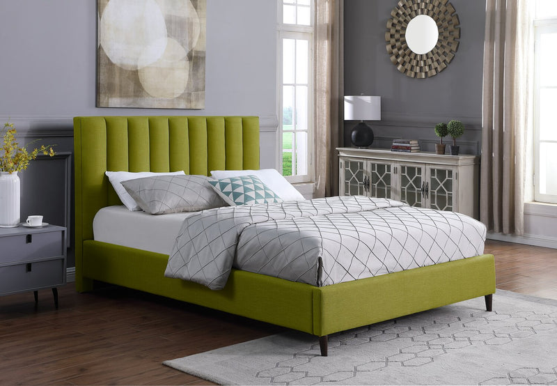 Rain Queen Platform Bed - Green