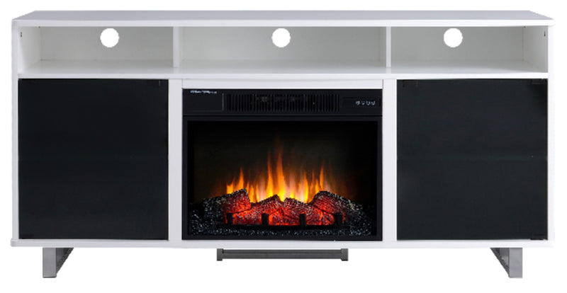 Ignatius 64'' TV Stand with Log Firebox
