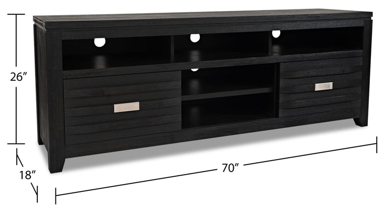 Bronx 70\" TV Stand - Charcoal