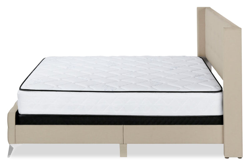 Zara Queen Bed - Beige