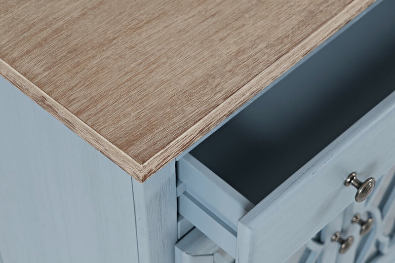 Carmine Accent Cabinet - Blue