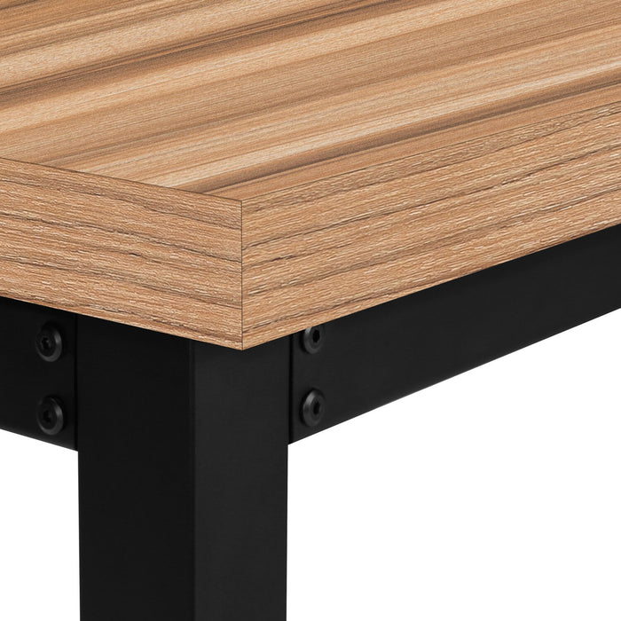 Kai Height-Adjustable Desk - Brown