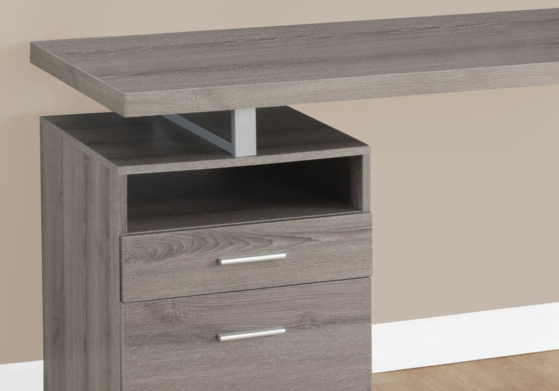 Heather Adjustable Desk - Dark Taupe