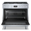 Bosch 800 Series 3.4 Cu. Ft. Industrial-Style Freestanding Gas Range - HGS8655UC