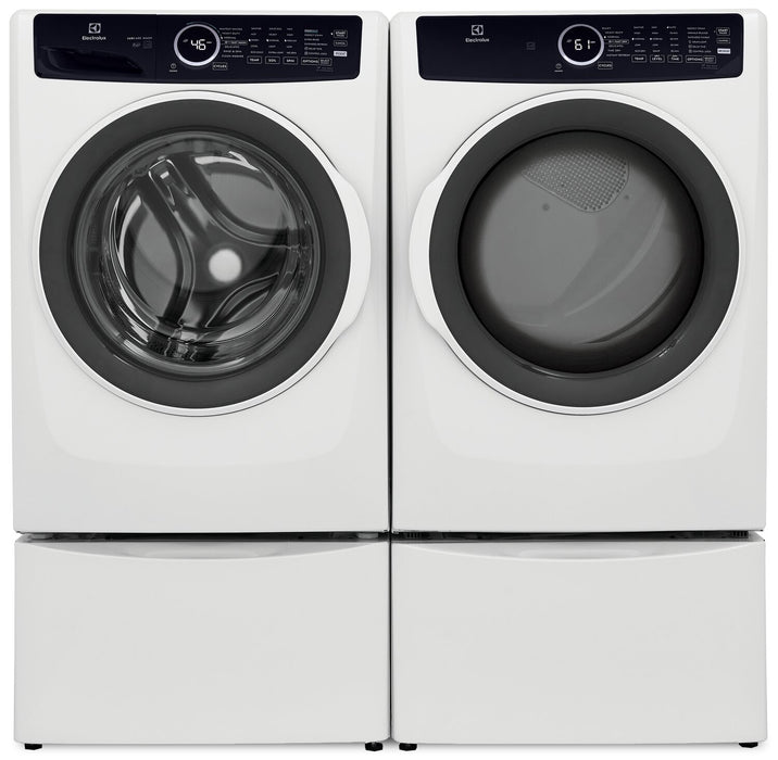 Electrolux 5.2 Cu. Ft. Front-Load Washer and 8 Cu. Ft. Gas Dryer - White