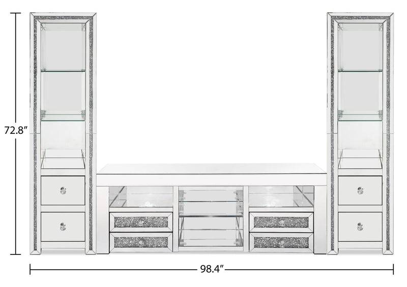 Oakley 3-Piece Entertainment Centre with 59\" TV Opening