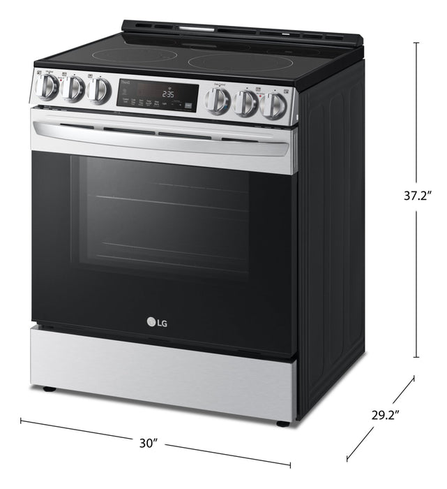 LG 6.3 Cu. Ft. Smart Electric Range with Air Fry - LSEL6333F