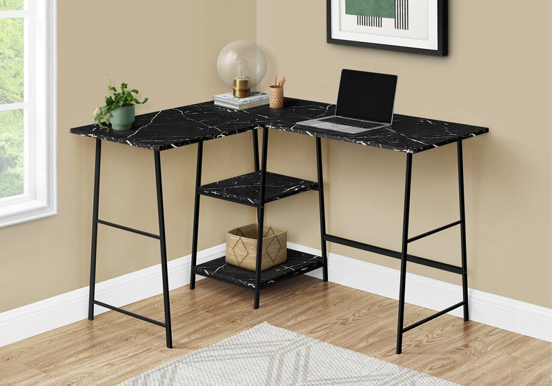 Evlin Corner Desk - Black