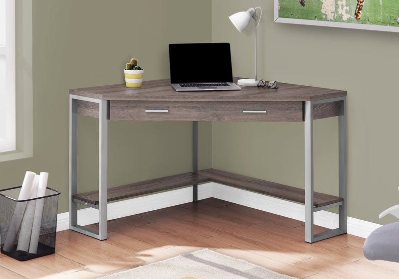 Christiana Corner Desk - Dark Taupe