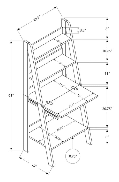 Darian Ladder Style Desk - Espresso 