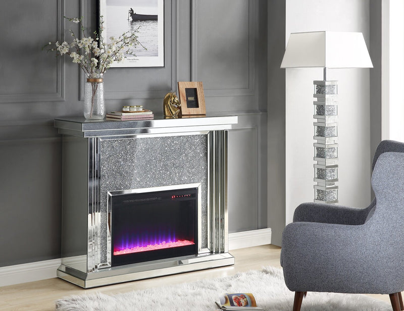 Flint Glam Fireplace 