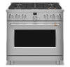 Café 6.2 Cu. Ft. Smart Commercial-Style 6-Burner Gas Range - CGY366P2TS1