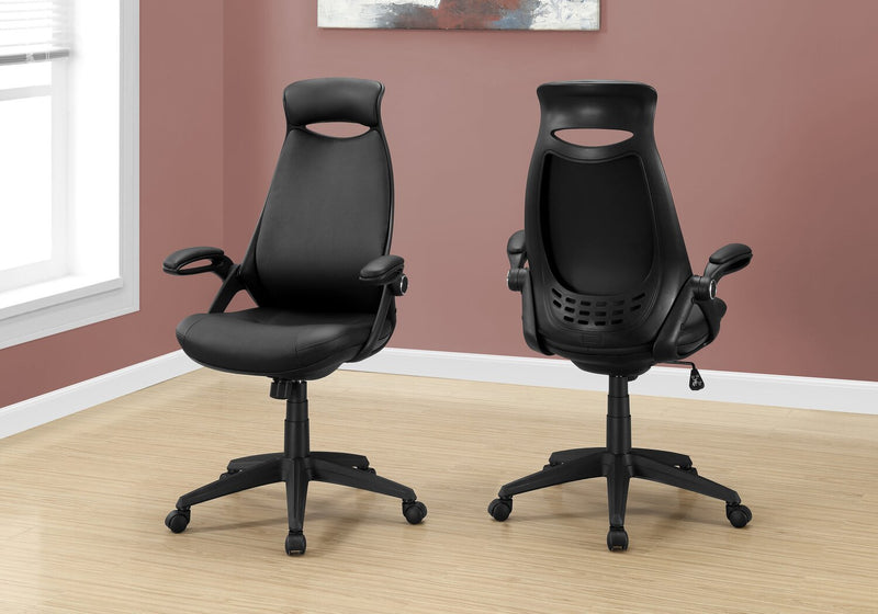 Kegan Executive Faux Leather Office Chair - Black 