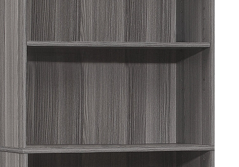 Slade 5-Shelf Bookcase - Grey