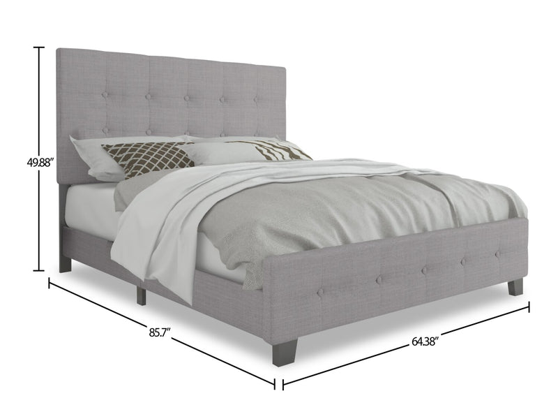 Page Queen Bed - Grey