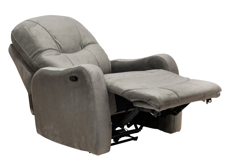 Everett Polyester Reclining Chair - Grey