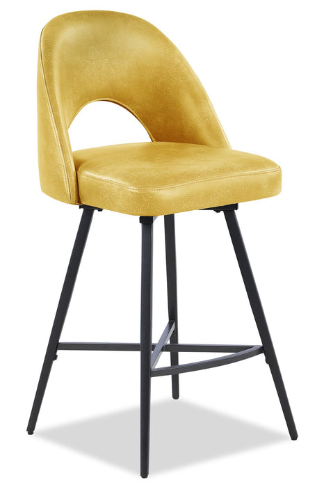 Bay Swivel Counter-Height Stool - Yellow