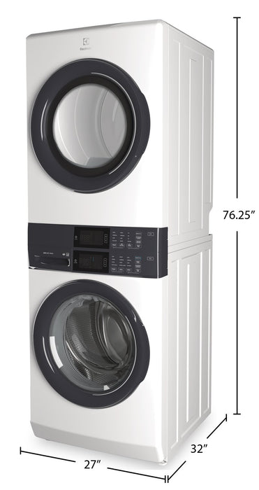 Electrolux Laundry Tower™ with 5.1 Cu. Ft. Washer and 8 Cu. Ft. Electric Dryer - ELTE730CAW