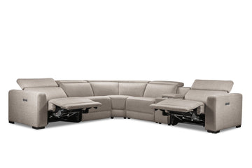 Adelaide 6-Piece Power Reclining Sectional - Grey | Sofa sectionnel à inclinaison électrique Adelaide 6 pièces - gris | ADELGYS6