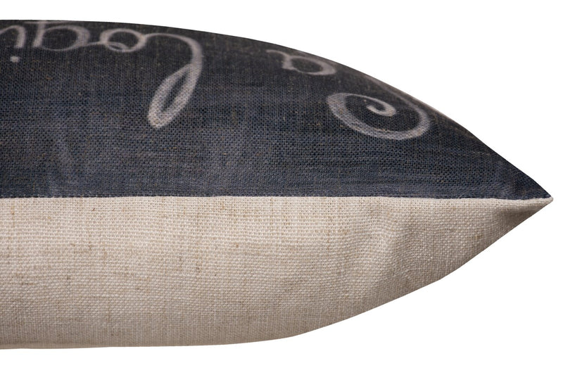 Quote Accent Pillow I - Black 