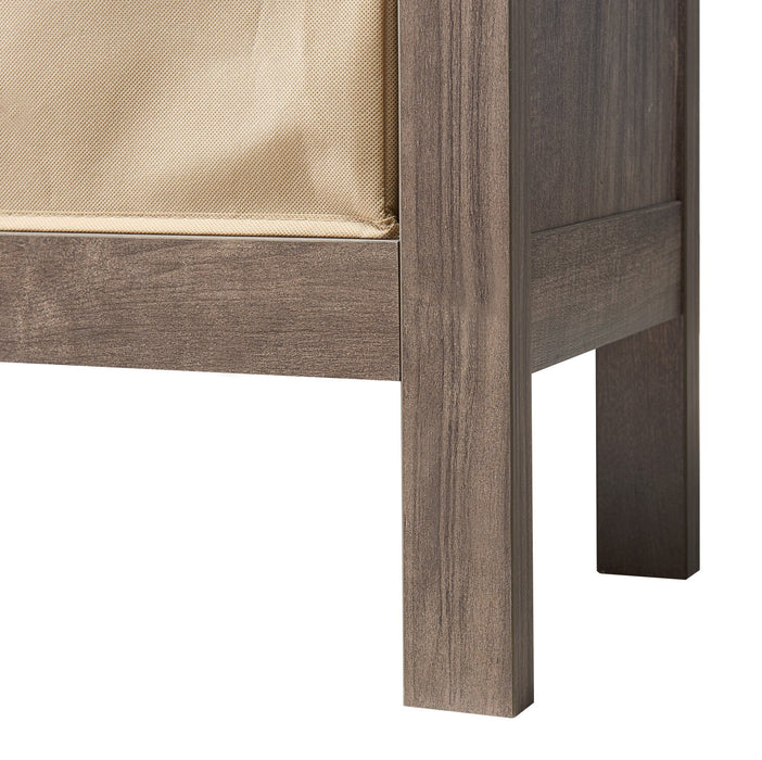 Kimberly Hall Table with Three Baskets - Beige 