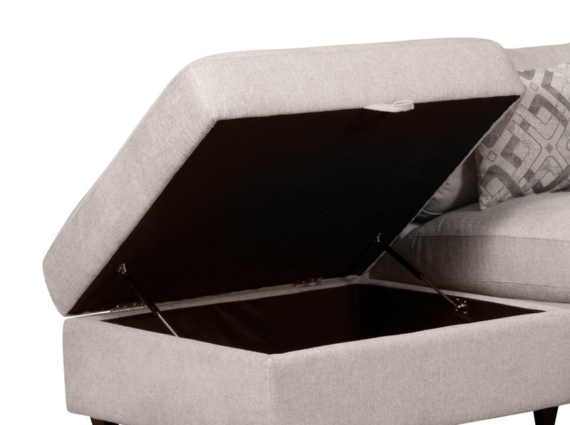 Evolve Sectional with Ottoman - Grey