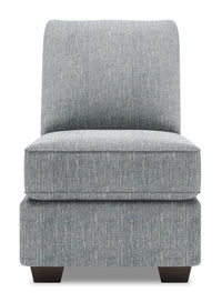 Sofa Lab Roll Armless Chair - Luna Pewter 