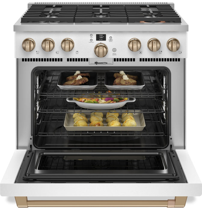 Café 5.75 Cu. Ft. Commercial-Style 6-Burner Dual Fuel Range - C2Y366P4TW2