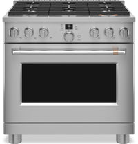 Cafe 5.7 Cu. Ft. Smart Dual Fuel Range with True European Convection and Self Clean Racks - Stainles… 