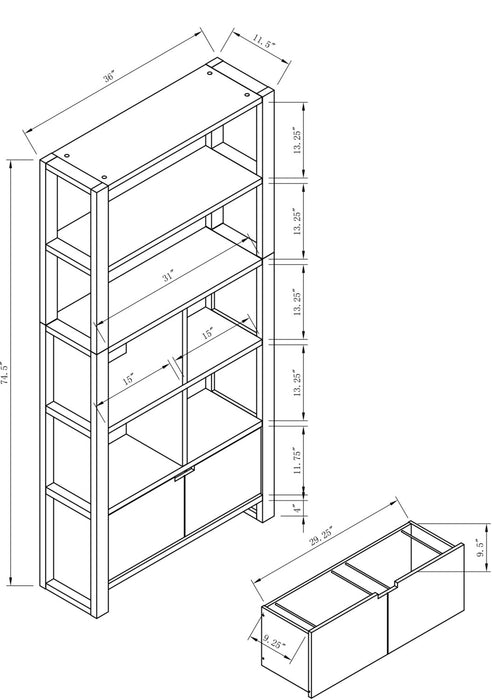 Oscar Owen Bookcase - White