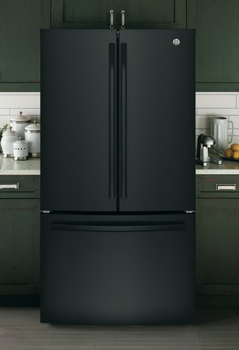 GE 27 Cu. Ft. French-Door Refrigerator with Internal Water Dispenser - GNE27JGMBB