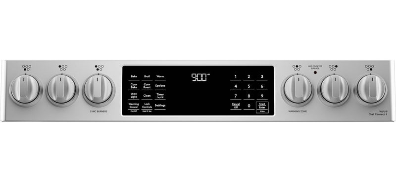 Café 5.7 Cu. Ft. Smart Induction Range with In-Oven Camera - CHS90XP2MS1