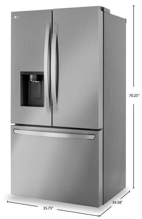 LG 31 Cu. Ft. Smart Standard-Depth MAX ™ French-Door Refrigerator - LRFXS3106S
