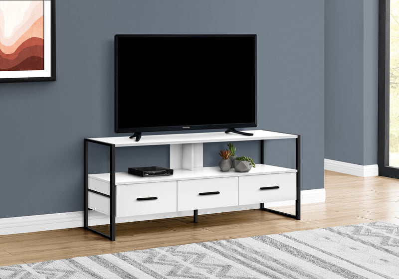 Chace 48” TV Stand - White
