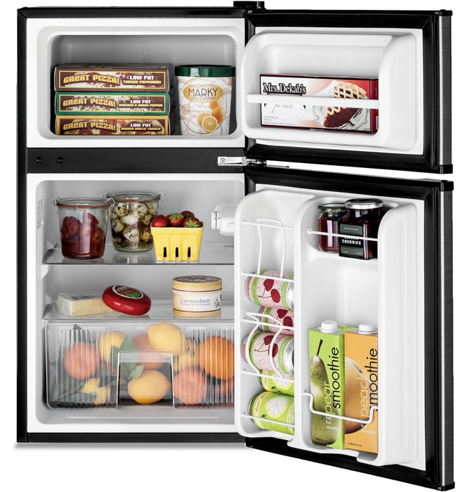GE 3.1 Cu. Ft. Double-Door Compact Refrigerator - GDE03GLKLB