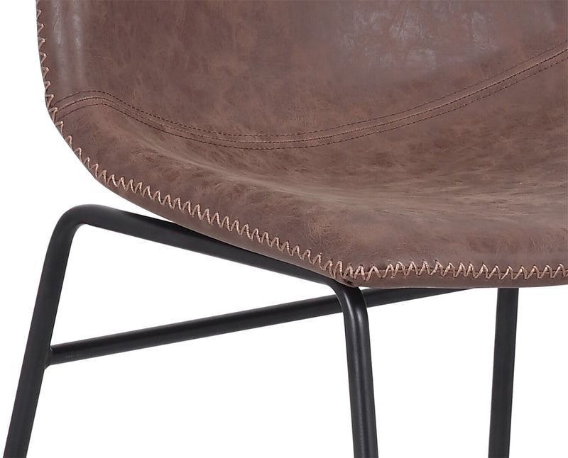 Amos 7-Piece Dining Package with Tess Chairs - Brown
