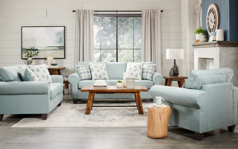 Scarlett Chenille Loveseat - Marine