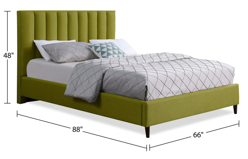 Rain Queen Platform Bed - Green