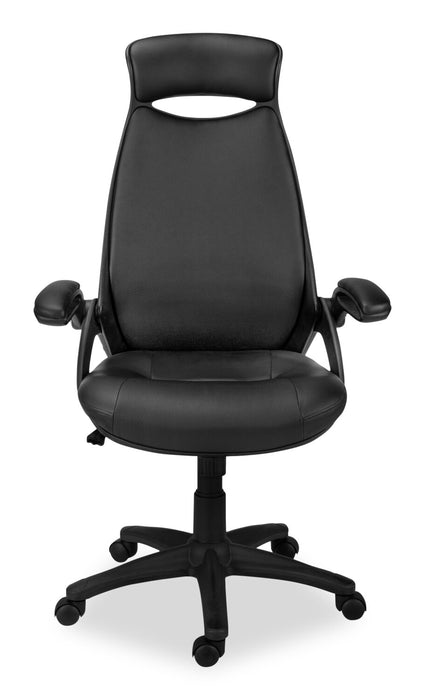 Kegan Executive Faux Leather Office Chair - Black 