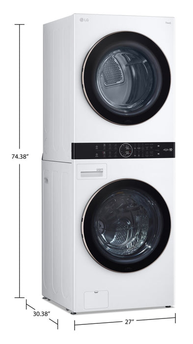 LG WashTower™ with 5.2 Cu. Ft. Washer and 7.4 Cu. Ft. Dryer - WKE100HWA